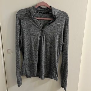 Nike Running Dri-Fit Pullover - Heather Gray - Size L